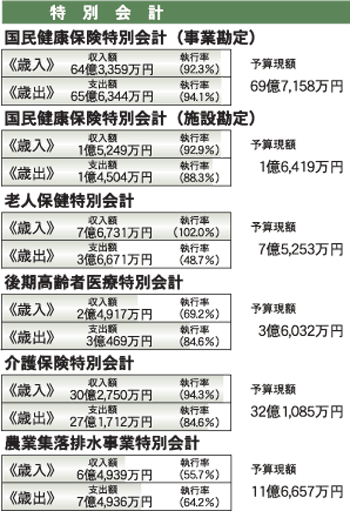 特別会計－平成20年度下半期執行状況