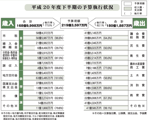 平成20年度下半期執行状況01