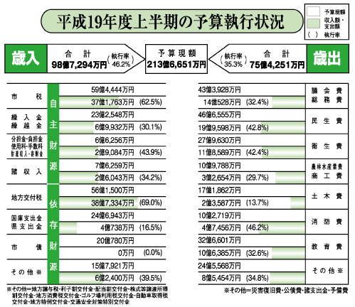 平成19年度上半期執行状況01