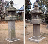 「白幡八幡神社石燈籠　一対」の画像