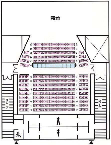 ホール座席表