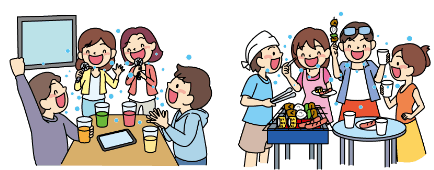 カラオケ・バーベキュー