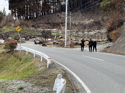 大船渡市大規模火災現地視察2