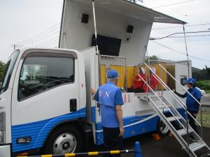 防災フェア（起震車1）