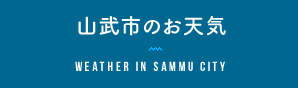 山武市のお天気